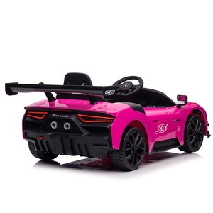 Voiture électrique pour enfants Maserati sous licence, 12V, 4 roues motrices, en plastique, avec lecteur de musique, port auxiliaire, télécommande 2.4G, unisexe, pour les enfants de 2 à 7 ans - Product Image 4