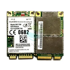 Huawei — carte réseau 3g/2 go, 14.4 mb/s, Wcdma, Hsdpa, hsu, Mini Pci-e, wi-fi, Modem d'intérieur, sans fil, pour ordinateur portable, EM770W, Wwan, avec Gps