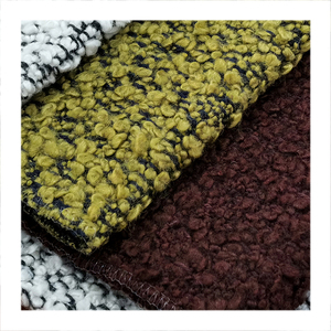 Tissu bouclé pour canapé, tissage à haute teneur en laine, teint en fil, respirant, lourd, édition originale - Product Image 1