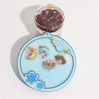 Personal isierte doppelseitige Acryl-Shaker-Charms mit individuellem Glitzer und flüssiger Füllung