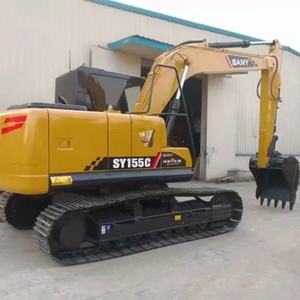 Cheap Price Good Original Used Sany Sy155C 15.5 Ton Crawler Hydraulic Excavator 2022 <b>Model</b> 0.55m Bucket <b>Engine</b> & Motor - Product Image 1