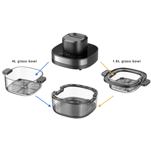 4L+1.6L Health Transparent Home Portable <strong>Mini</strong> Digital Glass <strong>Air</strong> <strong>Fryer</strong> 1500w Premium Smart <strong>Air</strong> <strong>Fryer</strong> <strong>Oven</strong> Easy-using - Product Image 3