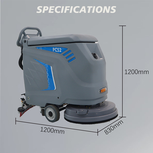 Mini Hippo 24V Battery-Powered Walk-Behind <b>Floor</b> Scrubber Brush PC52-1 New Condition <b>Cleaning</b> <b>Machine</b> Hand Push Efficient Cleani - Product Image 3