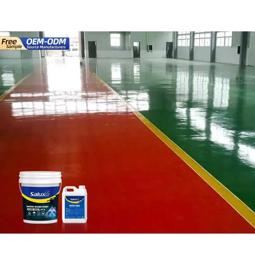 Vloerverf Gemaakt In China Robijn Epoxyhars Vloerverf Voor Carwash Bay Epoxy Vloerverf Voor Garage Beton