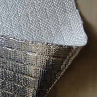 Tissu en fibre de verre enduit de feuille d'aluminium résistant aux hautes températures et à l'isolation thermique