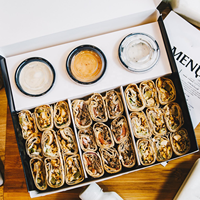 Boîte de Plateau de Traiteur Noire Écoresponsable avec Séparateurs, pour Pâtisserie, Biscuits, Desserts, Shawarma, et Brunch
