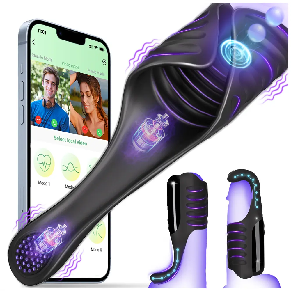 Neonislandsเซ็กส์ทอยแฮนด์ฟรีAPPควบคุมปรับผู้ชายอวัยวะเพศชายStroker Vibratorเทรนเนอร์Tapping VibratingชายMasturbator