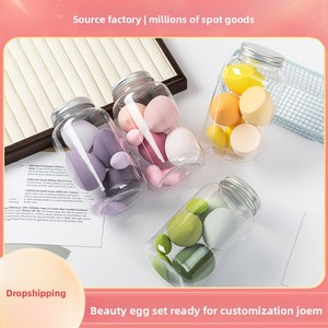 Ensemble d'éponges de maquillage en bouteille flottante, lot de 14 pièces, comprenant éponge œuf, <span class=keywords><strong>mini</strong></span> houppette à doigts et houppette triangulaire floquée, modèle PLP8 - Product Image 2