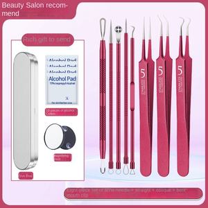 Ekstraktor jerawat komedo untuk salon kecantikan alat perawatan jerawat halus lintas batas setelan klip sel tertutup hitam untuk jerawat wajah - Product Image 6