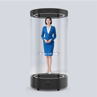 Pod holographique numérique pour salutations, guide virtuel OEM pour salles de services gouvernementaux, équipement de comptoir de réception tout-en-un