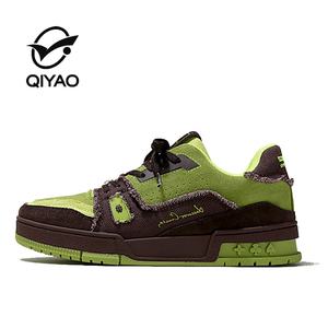 حذاء رياضي مصنوع من الجلد الأصلي بتصميم مخصص من الشركة المصنعة للأحذية ، حذاء تزلج فارغ للرجال بنعل منخفض ، حذاء رياضي من الجلد الأصلي بتخفيضات كبيرة - Product Image 3