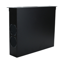 Boîtier de fabrication sur mesure en tôle 2U découpée au laser avec revêtement en poudre, en aluminium, pour montage en rack électronique, OEM