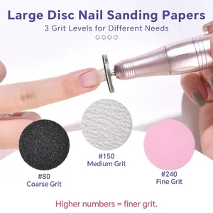 Dead Skin Replaceable Sanding Paper Set for Manicure <b>Pedicure</b> With Metal Disc Nail Drill Bit Calluses Removal Foot Care <b>Tool</b> Acc - Product Image 3