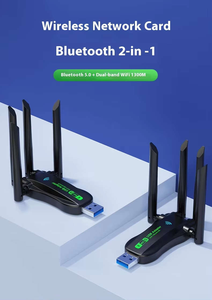 Adaptador WiFi <span class=keywords><strong>de</strong></span> doble banda, 1300Mbps, USB 3,0, con <span class=keywords><strong>Bluetooth</strong></span> 5,0, 4 antenas externas, tarjeta <span class=keywords><strong>de</strong></span> red inalámbrica <span class=keywords><strong>de</strong></span> alta velocidad <span class=keywords><strong>para</strong></span> <span class=keywords><strong>PC</strong></span> <span class=keywords><strong>de</strong></span> escritorio - Product Image 5