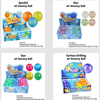 Boule élastique en cristal clignotant de 22mm 45mm 60mm avec la lumière activée par le mouvement des LED s'allument jouet de balles rebondissantes d'air pour des enfants