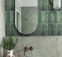 Carreaux de sol en porcelaine émaillée A753M26, Porcelanato Premium 75*300mm, aspect marbre céramique, pour salle de bain, style brique moderne