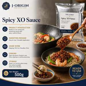 ซอสพริก <span class=keywords><strong>XO</strong></span> พรีเมียม รสเผ็ด สำหรับอาหารทะเลจีน บรรจุถุง 500 กรัม เครื่องปรุงรสสำหรับธุรกิจอาหาร รับผลิตแบรนด์ส่วนตัว (OEM) - Product Image 5