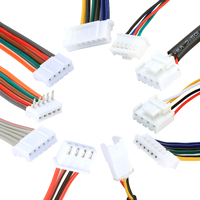 Harnes kabel colokan perempuan JST SH ZH kustom PH XH 1.0mm-2.54mm Pitch 2/3/4/5/6 Pin untuk peralatan rumah otomotif elektronik