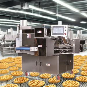 Machine à gaufres belges automatique KEYFOOD avec commande tactile, acier inoxydable 304, 8 moules - Product Image 1