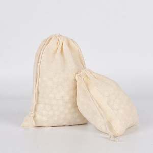 8*10cm Recyclable Pure Cotton Drawstring <b>Bags</b> Nature Craft Use Cloth <b>Tea</b> <b>Bag</b> for Sustainable Green Practices - Product Image 4