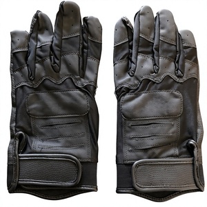 Long Cuff Baseball Batting Gloves Multiple Colors Available in Adult & Youth Sizes Made of Leather - Product Image 1