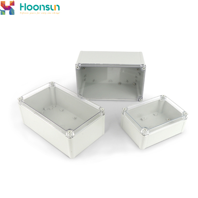 Outdoor IP68 ABS Transparent Waterproof Dustproof Enclosure Junction Box with CE ROHS Certification