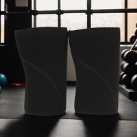 Manchon de genou de musculation personnalisé en néoprène de 7 mm à compression rigide pour la musculation en gros