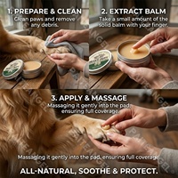 Baume de Protection des Pattes de Luxe pour Animaux – Pommade Cicatrisante Sûre à Lécher pour Pattes Fissurées de Chiens – Apaisant Toutes Saisons, Absorption Rapide, Naturel et Végétalien