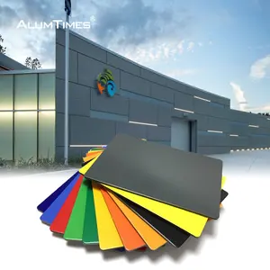 Alumtimes Hot Sale Fireproof pvdf 4mm Solid Wall Cladding Aluminum Plastic Sandwich Composite Panel