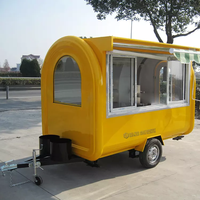 Remolque de comida móvil personalizado, carrito de helado para perro caliente, carrito de cocina móvil, expendedora de zumo, remolque de comida pequeño