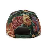 Nouvelle Casquette de Baseball Unisexe 2026 Style Personnalisé Tapisserie Florale Broderie 5 Panneaux Logo 3D Réglable Casquette Jacquard