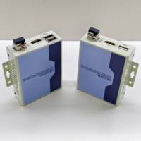 Konverter Media Serat Optik 4K ke Fiber Optic Extender dengan USB2.0 KVM Tanpa Kompresi SM 10Km10G SFP