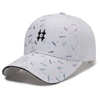 Gorra de Béisbol Estilo Coreano para Mujer, con Letras Coloridas Bordadas a Mano, Impresión por Transferencia de Calor, Malla Transpirable y Ajustable