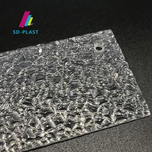 GPPS plastic sheet 20mm Factory Transparent Pattern Embossed Ps Polystyrene Sheet