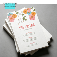 Invitations de mariage en carton d'art, impression typographique, impression numérique, plastification pour banquets, événements professionnels, cérémonies en plein air