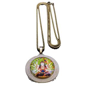 <span class=keywords><strong>จี้</strong></span>พระพุทธรูปทรงวงล้อ<span class=keywords><strong>ม</strong></span>นต์มนต์แห่งจิตวิญญาณสีน้ำเงิน ยี่ห้อพระพุทธเจ้า <span class=keywords><strong>พัน</strong></span><span class=keywords><strong>มือ</strong></span><span class=keywords><strong>กวน</strong></span><span class=keywords><strong>อิ</strong></span><span class=keywords><strong>ม</strong></span> สร้อยคอชุบสแตนเลส - Product Image 5