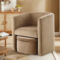 Moderner hölzerner Freizeit stuhl mit Aufbewahrung Osmanischer Sofas essel für Home Office & Wohnzimmer für Bar Schlafzimmer Hotel Lounge Seat