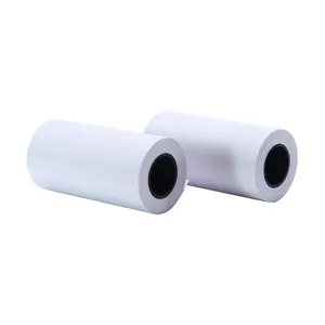57x30mm 55gsm fabricante de China rollo de tamaño de gramo personalizado papel de impresora térmica 57x30 rollo de papel térmico POS impresora rollos de recibos