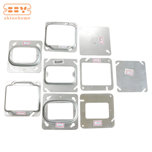 Caixa de Junção Metálica Quadrada de 4 polegadas, Caixa de Extensão de Aço de 2-1/8 polegadas de Profundidade com Saídas de 1/2, 3/4 e 1 polegada - Product Image 6