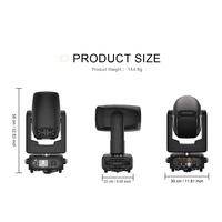 Projecteur à tête mobile Private Mold 300W Beam, 3 broches 5 broches XLR, 14 gobos, 14 couleurs, type Sharpy pour scène, concerts, tournées et location