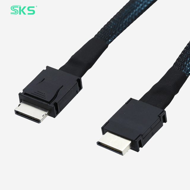 OCuLink SFF-8611 4i to 4i High Speed Cable 0.4m 64Gbps Data Cord for eGPU Graphics Card NVMe HBA Serve