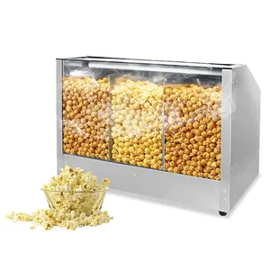 Snack Machines Caramel Popcorn Heating Showcase Factory Sale Popcorn Warmer Cabinet