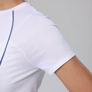 Fabricant en gros de t-shirts, vêtements de tennis, t-shirts de sport personnalisés à manches courtes, hauts en maille d'été pour femmes élégantes - Product Image 6