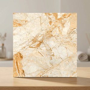 Baldosas de Porcelana Vitrificada Gris Breccia con Acabado Brillante, 600x600mm, Diseño con Aspecto de Mármol, Suministro de Fábrica Ceramika - Product Image 3