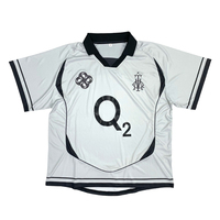 Jersey Sepak Bola Klasik Vintage Patchwork Custom Grosir dengan Logo Sublimasi, Bahan Bernapas, Lengan Pendek