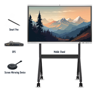 หน้าจอแสดงผลแบบอินเทอร์แอคทีฟขนาด 75 นิ้ว 110 นิ้ว สมาร์ทไวท์บอร์ดแบบสัมผัส ทีวี 4K UHD สมาร์ทมัลติมีเดียทีวี สำหรับการสอนในโรงเรียน - Product Image 2