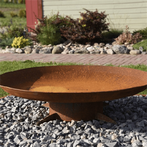 Brasero de Jardín Redondo Personalizado de Acero Corten para Leña, Brasero de Camping para Exteriores en Venta - Product Image 6