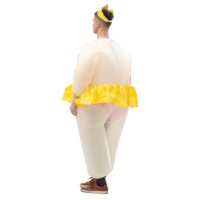 Costume de ballet gonflable rose pour adulte, convient aux tailles de 1,5 à 2 m. Idéal pour Noël, le cosplay, les fêtes, les spectacles sur scène et les bals masqués.