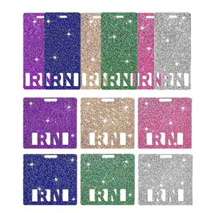 인기 다양한 색상 디자인 배지 버디 간호사 액세서리 배지 릴 아크릴 <span class=keywords><strong>RN</strong></span> 다채로운 빛나는 선물 - Product Image 1