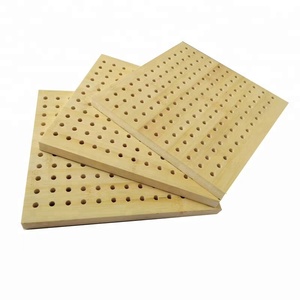 Panneaux acoustiques modernes en bois massif perforé de qualité supérieure pour plafond/mur, marché américain, haute absorption acoustique NRC 0.9, respectueux de l'environnement - Product Image 2